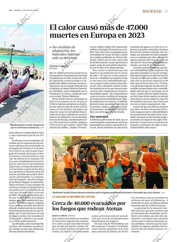 ABC SEVILLA 13-08-2024 página 45