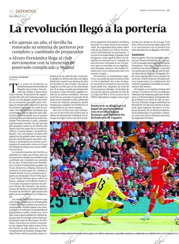 ABC SEVILLA 13-08-2024 página 50