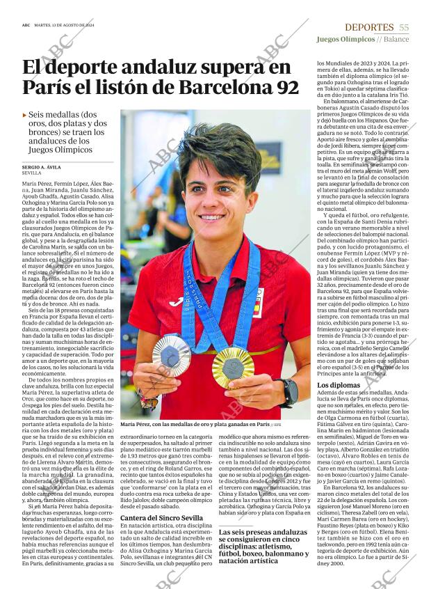 ABC SEVILLA 13-08-2024 página 55
