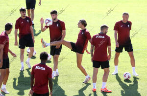 Entrenamiento del Córdoba C.F. En la ciudad Deportiva