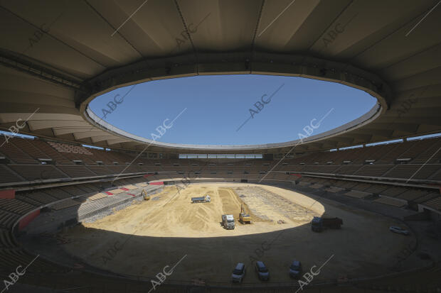 Obras en el estadio la cartuja para ampliar el Aforo