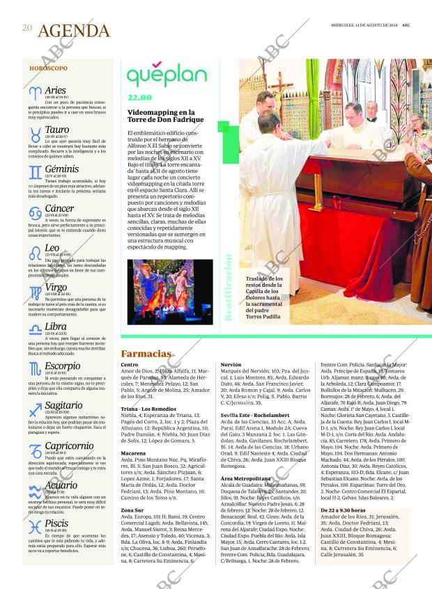 ABC SEVILLA 14-08-2024 página 20