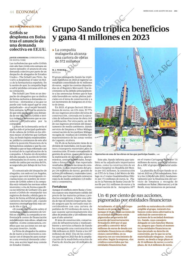 ABC SEVILLA 14-08-2024 página 44