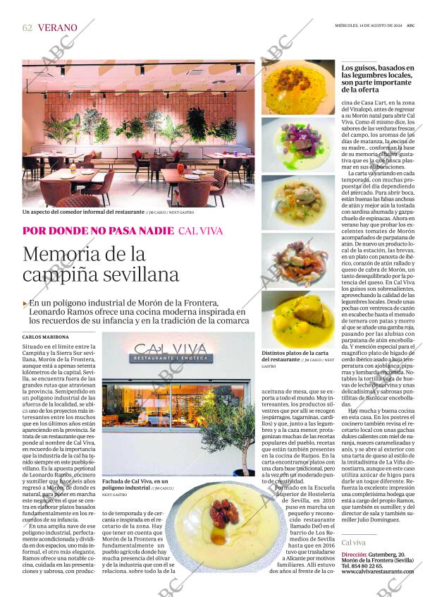 ABC SEVILLA 14-08-2024 página 62