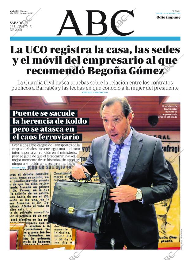 ABC MADRID 24-08-2024 página 1