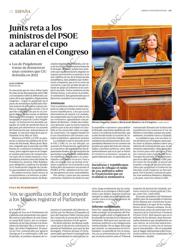 ABC MADRID 24-08-2024 página 12