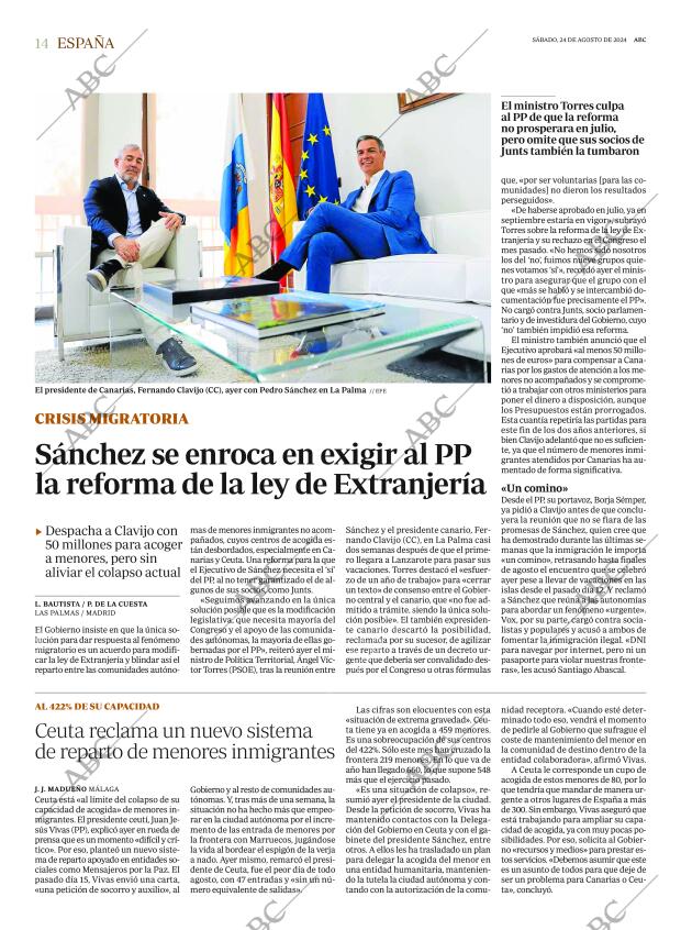 ABC MADRID 24-08-2024 página 14