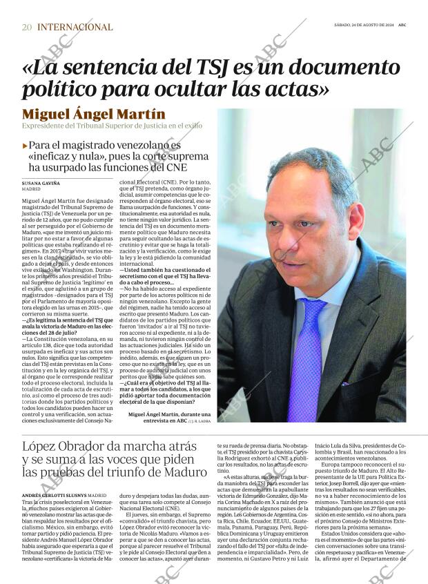 ABC MADRID 24-08-2024 página 20