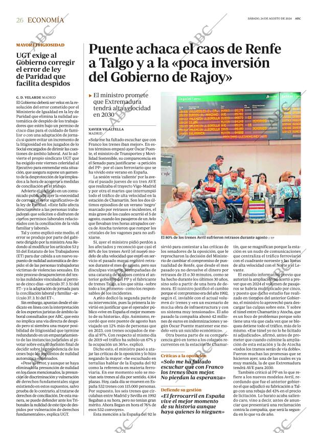 ABC MADRID 24-08-2024 página 26