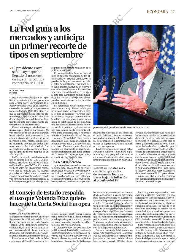 ABC MADRID 24-08-2024 página 27