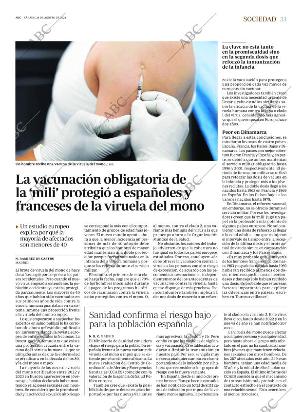 ABC MADRID 24-08-2024 página 33