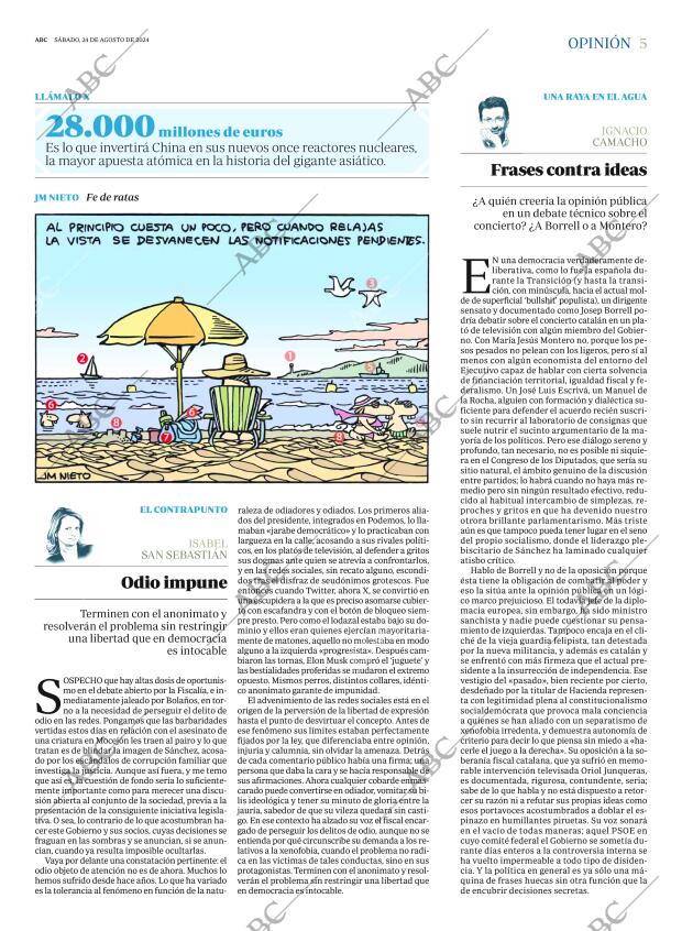 ABC MADRID 24-08-2024 página 5