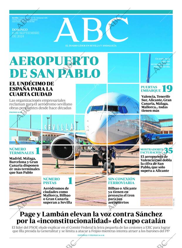 ABC SEVILLA 08-09-2024 página 1