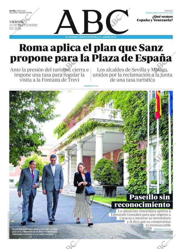 ABC SEVILLA 13-09-2024 página 1