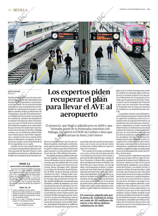 ABC SEVILLA 13-09-2024 página 16