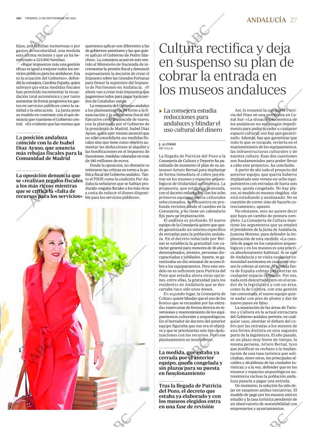 ABC SEVILLA 13-09-2024 página 27