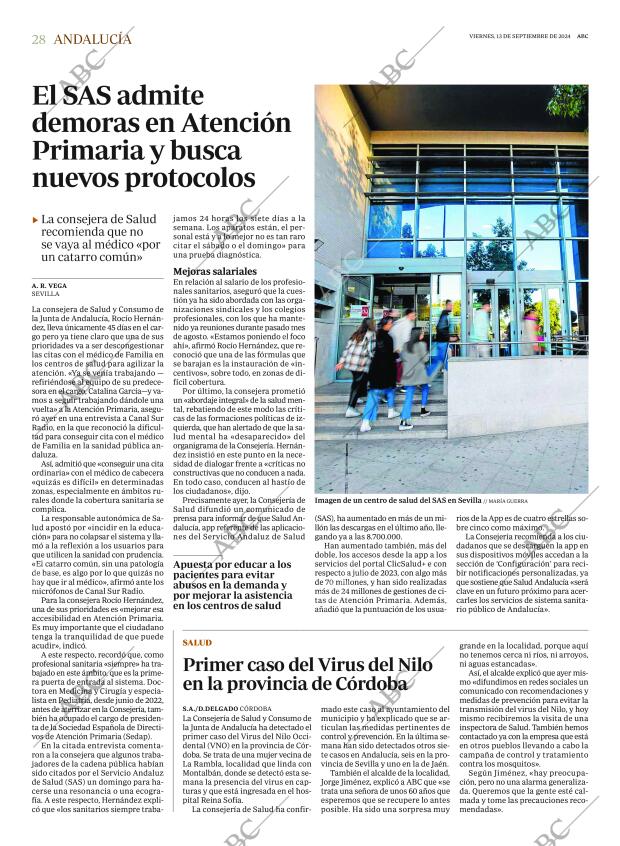 ABC SEVILLA 13-09-2024 página 28