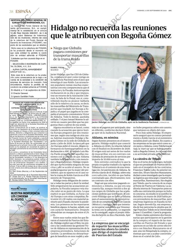 ABC SEVILLA 13-09-2024 página 38