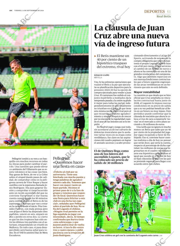 ABC SEVILLA 13-09-2024 página 61