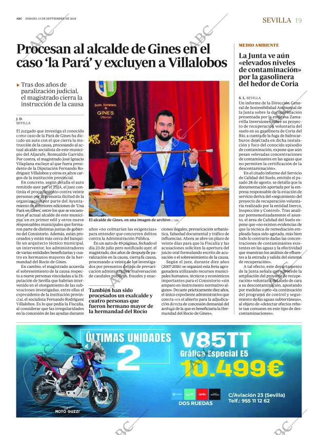 ABC SEVILLA 14-09-2024 página 19