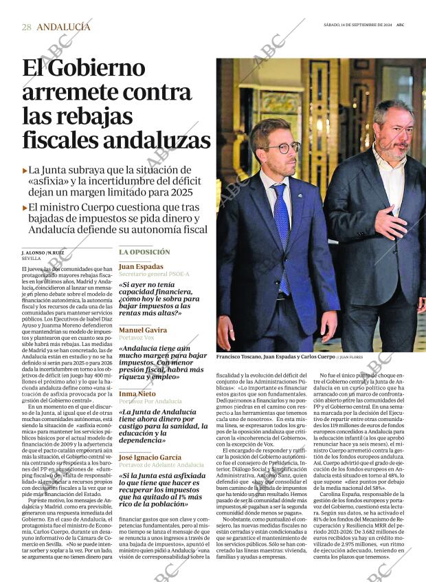 ABC SEVILLA 14-09-2024 página 28