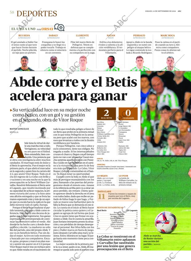 ABC SEVILLA 14-09-2024 página 58