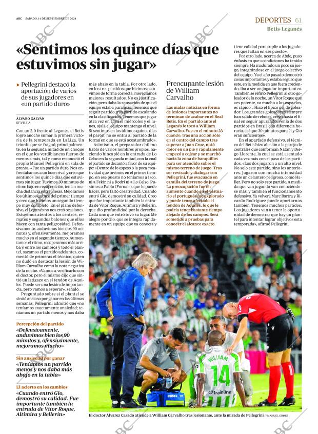 ABC SEVILLA 14-09-2024 página 61