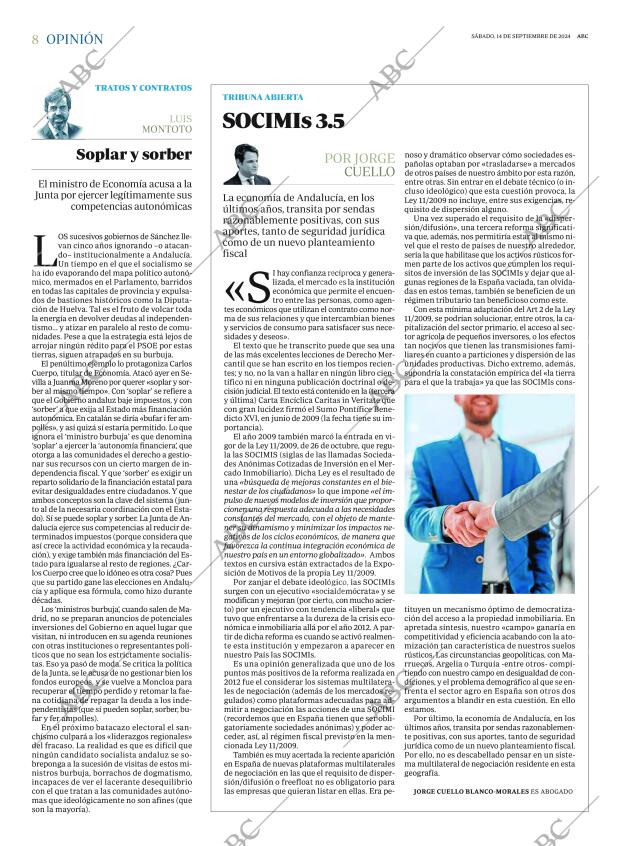 ABC SEVILLA 14-09-2024 página 8