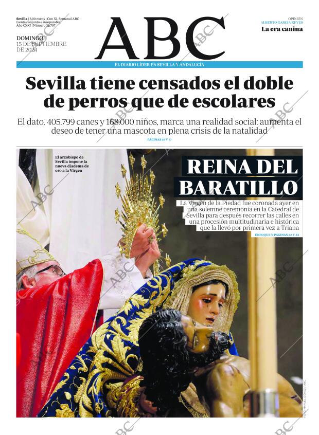 ABC SEVILLA 15-09-2024 página 1