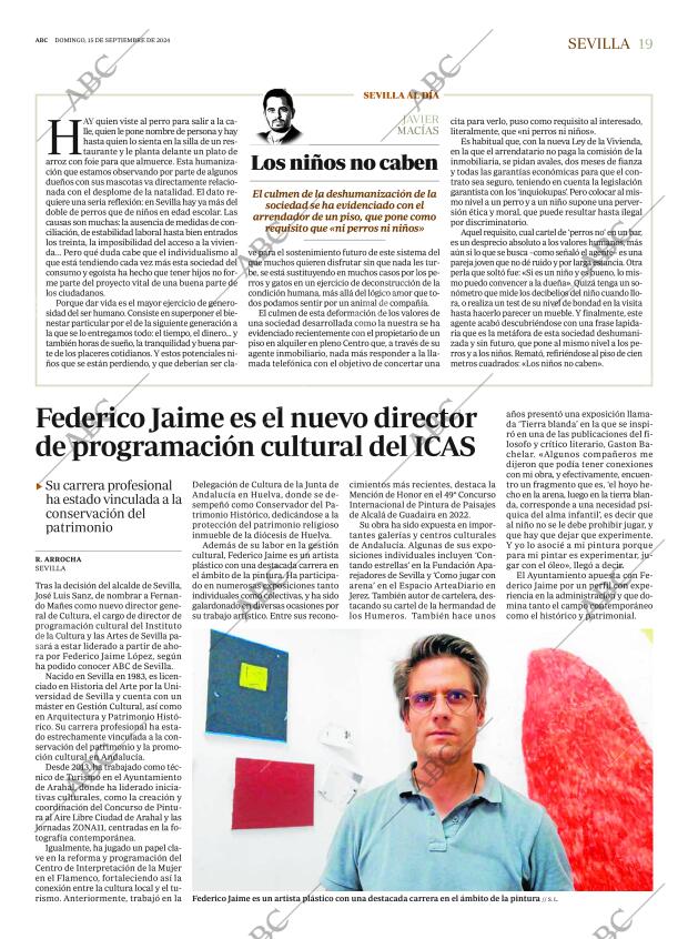 ABC SEVILLA 15-09-2024 página 19