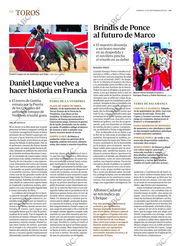 ABC SEVILLA 15-09-2024 página 68