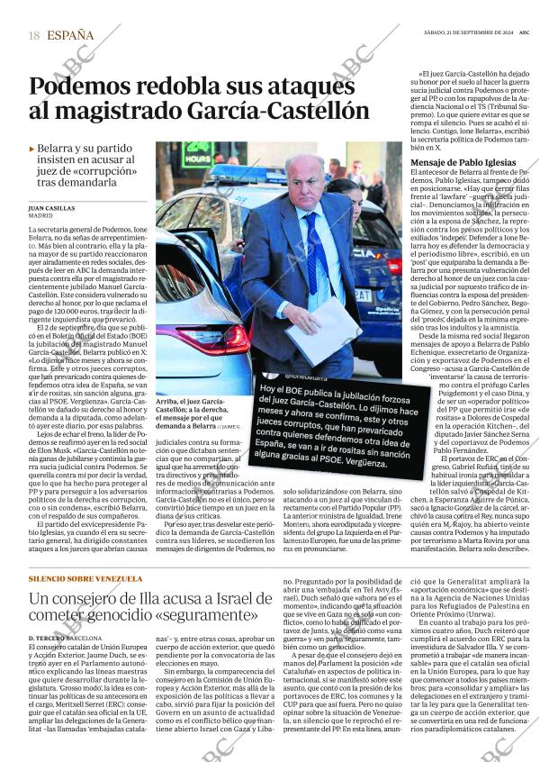ABC MADRID 21-09-2024 página 18
