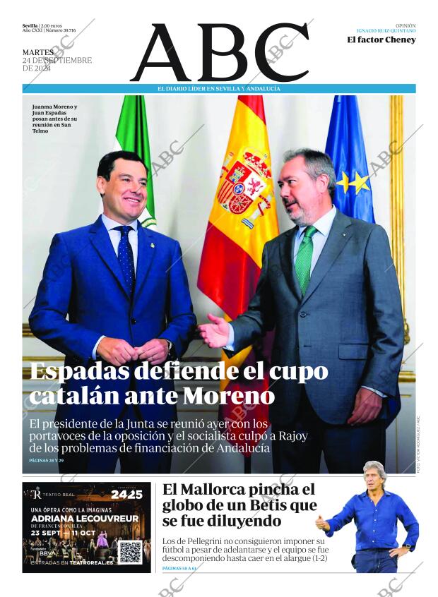ABC SEVILLA 24-09-2024 página 1