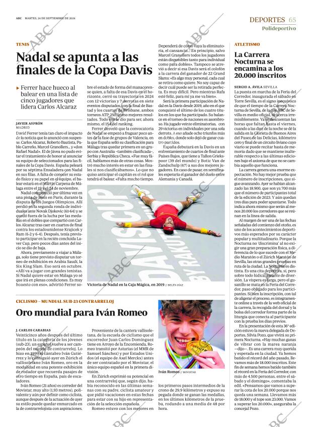 ABC SEVILLA 24-09-2024 página 65