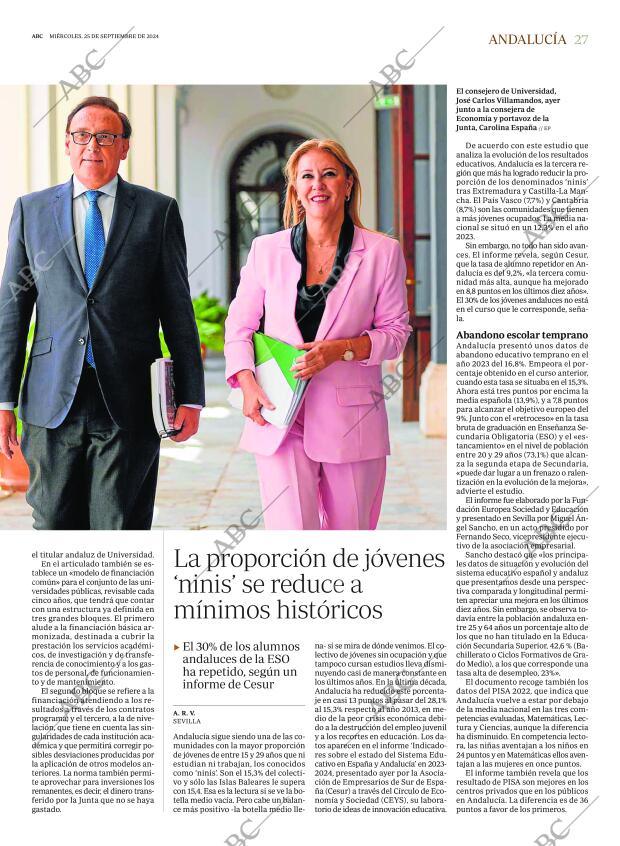 ABC SEVILLA 25-09-2024 página 27