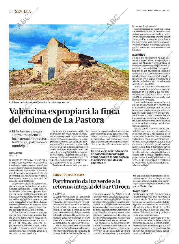ABC SEVILLA 26-09-2024 página 14