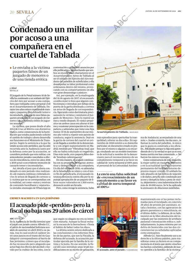 ABC SEVILLA 26-09-2024 página 20