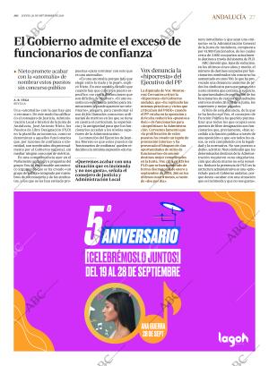 ABC SEVILLA 26-09-2024 página 27