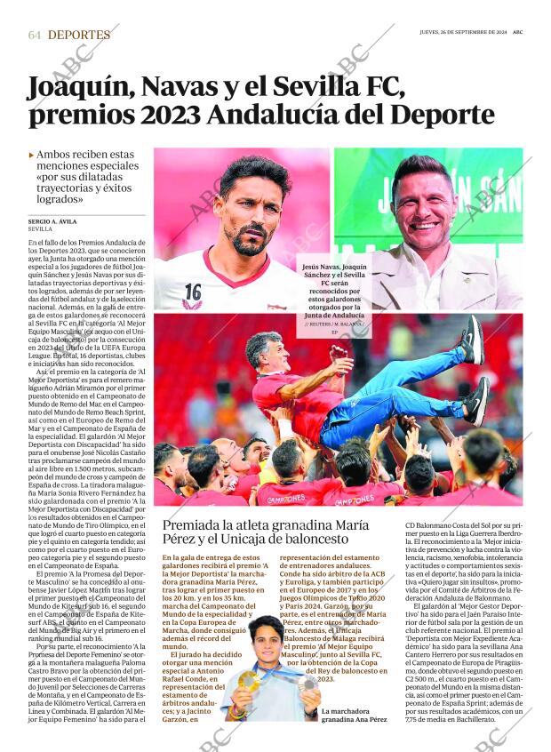 ABC SEVILLA 26-09-2024 página 64