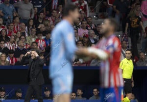 En la imagen, Courtois, Simeone y Koke