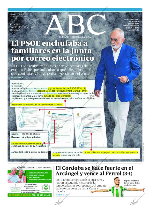ABC CORDOBA 30-09-2024 página 1