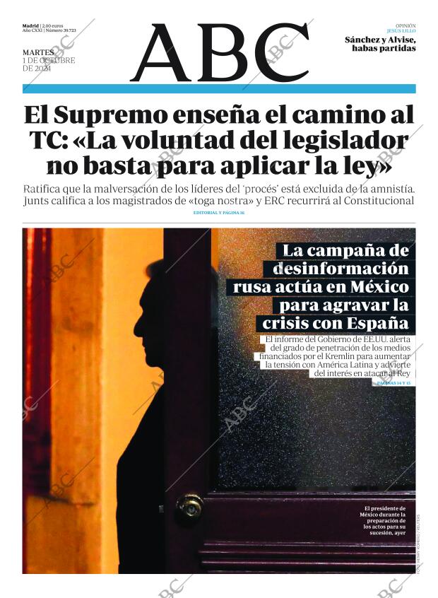 ABC MADRID 01-10-2024 página 1