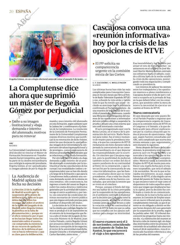 ABC MADRID 01-10-2024 página 20