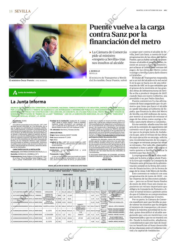 ABC SEVILLA 15-10-2024 página 18