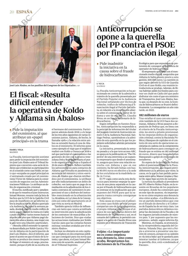 ABC MADRID 18-10-2024 página 20