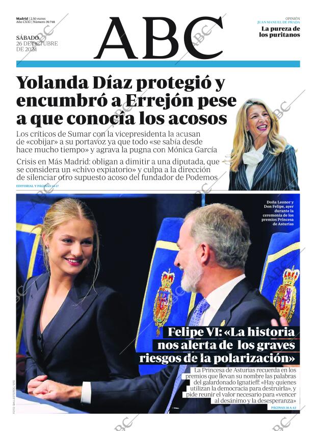 ABC MADRID 26-10-2024 página 1