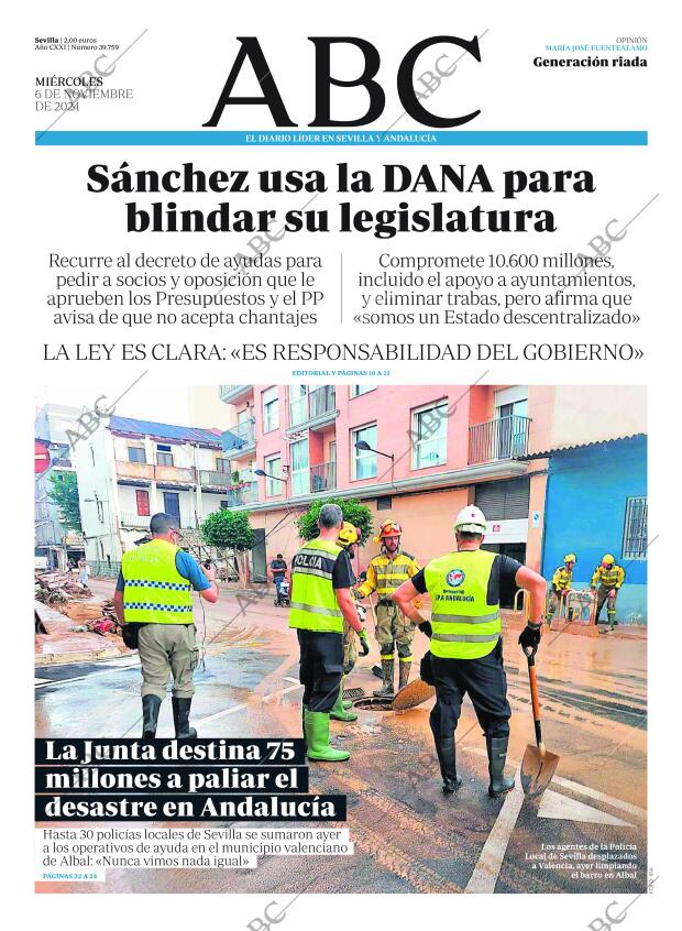 ABC SEVILLA 06-11-2024 página 1