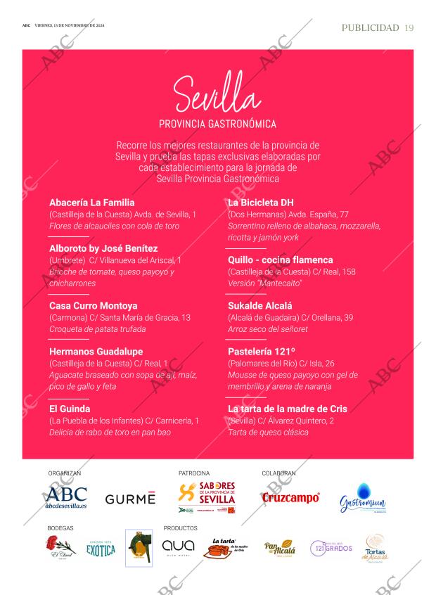 ABC SEVILLA 15-11-2024 página 19