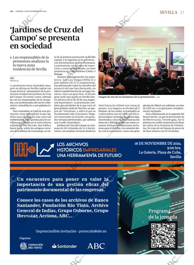 ABC SEVILLA 15-11-2024 página 23