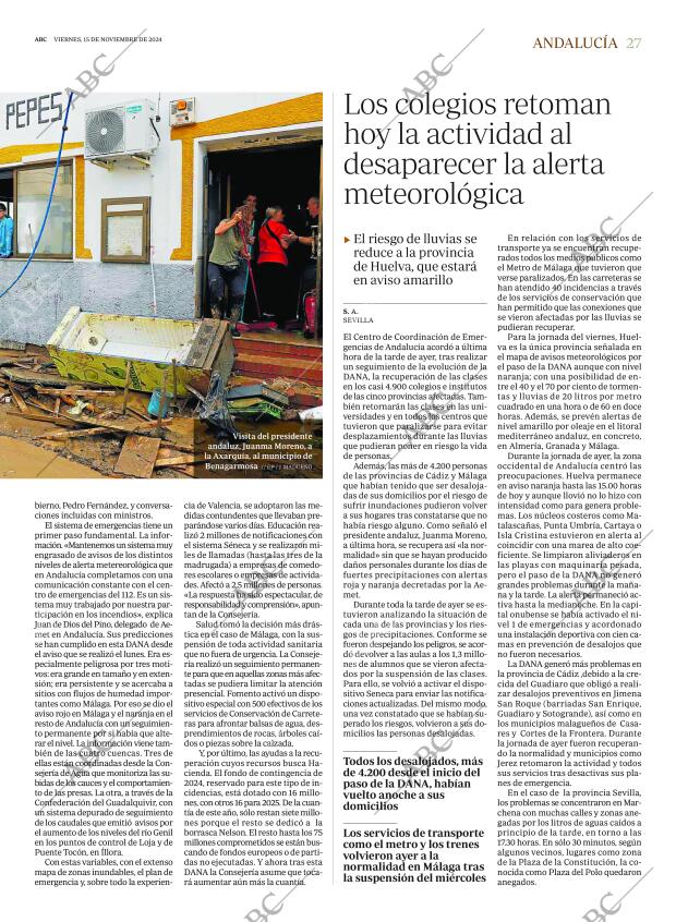 ABC SEVILLA 15-11-2024 página 27
